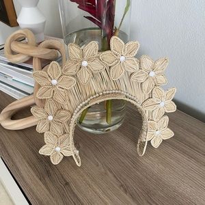 Rattan Headpiece with pearls